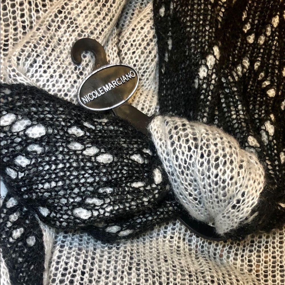 Nicole Marciano Knit Infinity Scarf - Blk & Gray - Picture 5 of 6